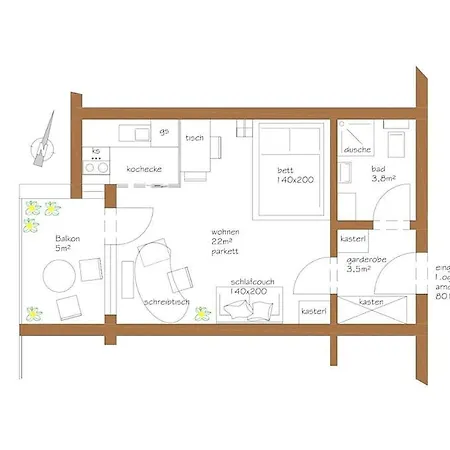 Daire Apartment City Graz